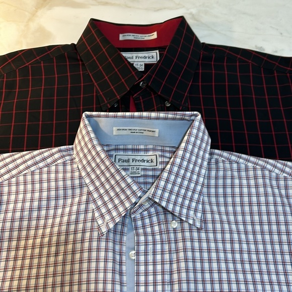 Paul Fredrick Other - PAUL FREDRICK TWO BUNDLES CLASSIC FIX DRESS SHIRT SIZE 17-34 NON IRON